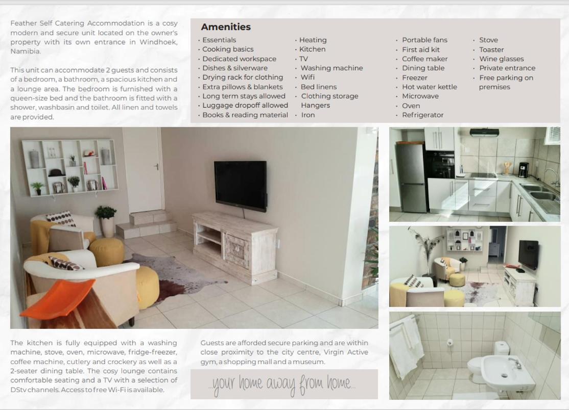 Feather Self Catering Accommodation ويندهوك المظهر الخارجي الصورة